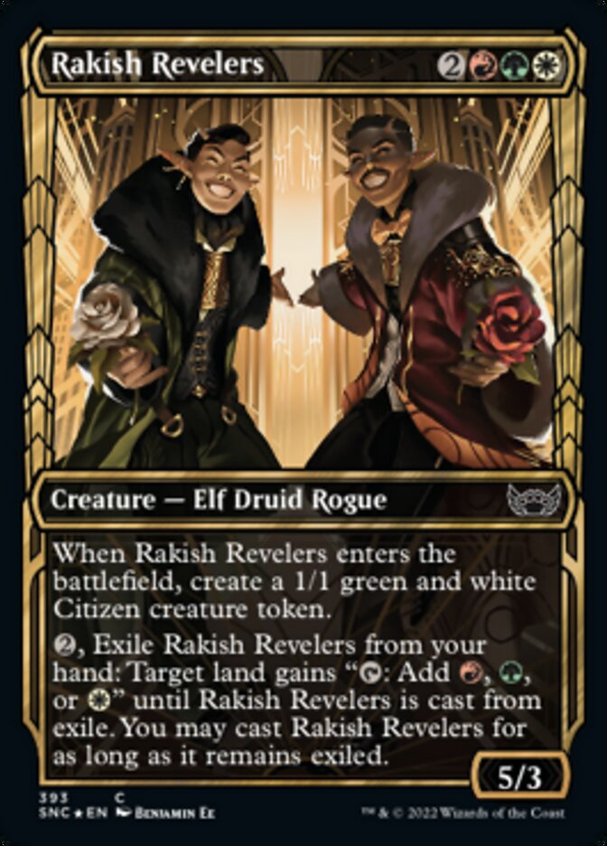 Rakish Revelers (Showcase Golden Age Gilded Foil) [Streets of New Capenna] - Destination Retro