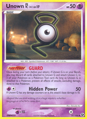 Unown G (57/106) [Diamond & Pearl: Great Encounters] - Destination Retro