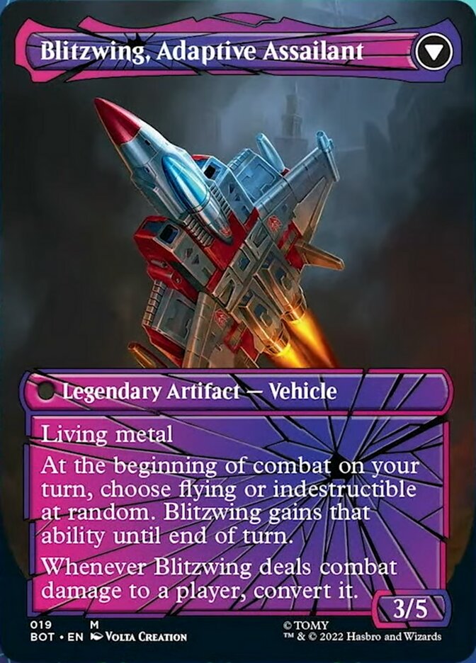 Blitzwing, Cruel Tormentor // Blitzwing, Adaptive Assailant (Shattered Glass) [Universes Beyond: Transformers] - Destination Retro
