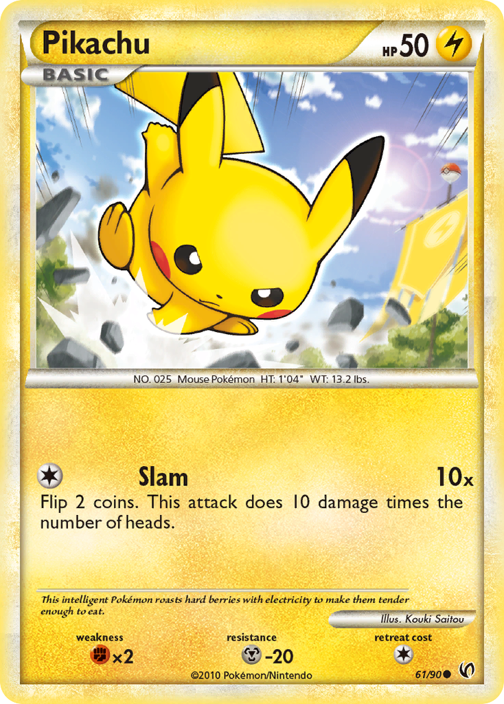 Pikachu (61/90) [HeartGold & SoulSilver: Undaunted] - Destination Retro