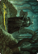 Mosswood Dreadknight Art Card (Gold-Stamped Signature) [Wilds of Eldraine Art Series] - Destination Retro