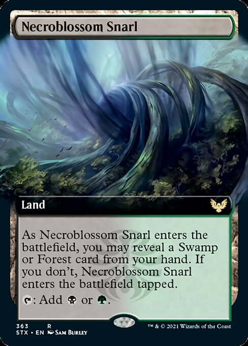 Necroblossom Snarl (Extended) [Strixhaven: School of Mages] - Destination Retro