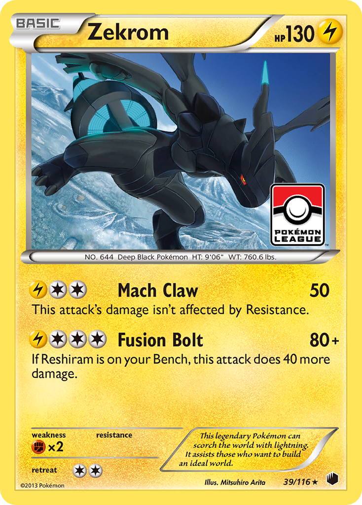 Zekrom (39/116) [Black & White: Plasma Freeze] - Destination Retro