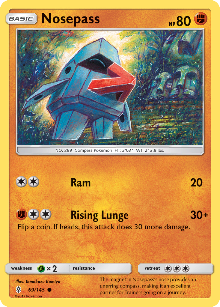 Nosepass (69/145) [Sun & Moon: Guardians Rising] - Destination Retro