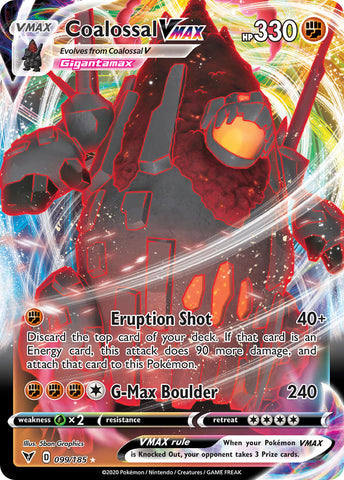 Coalossal VMAX (99) [Sword & Shield: Vivid Voltage] - Destination Retro