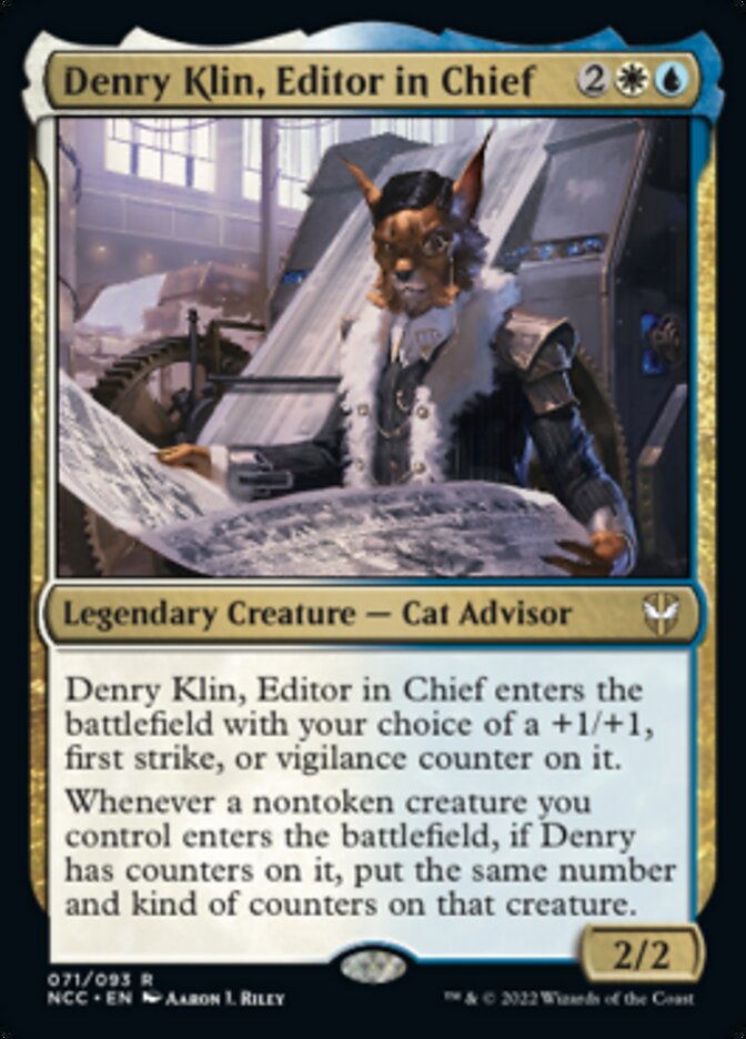 Denry Klin, Editor in Chief [Streets of New Capenna Commander] - Destination Retro