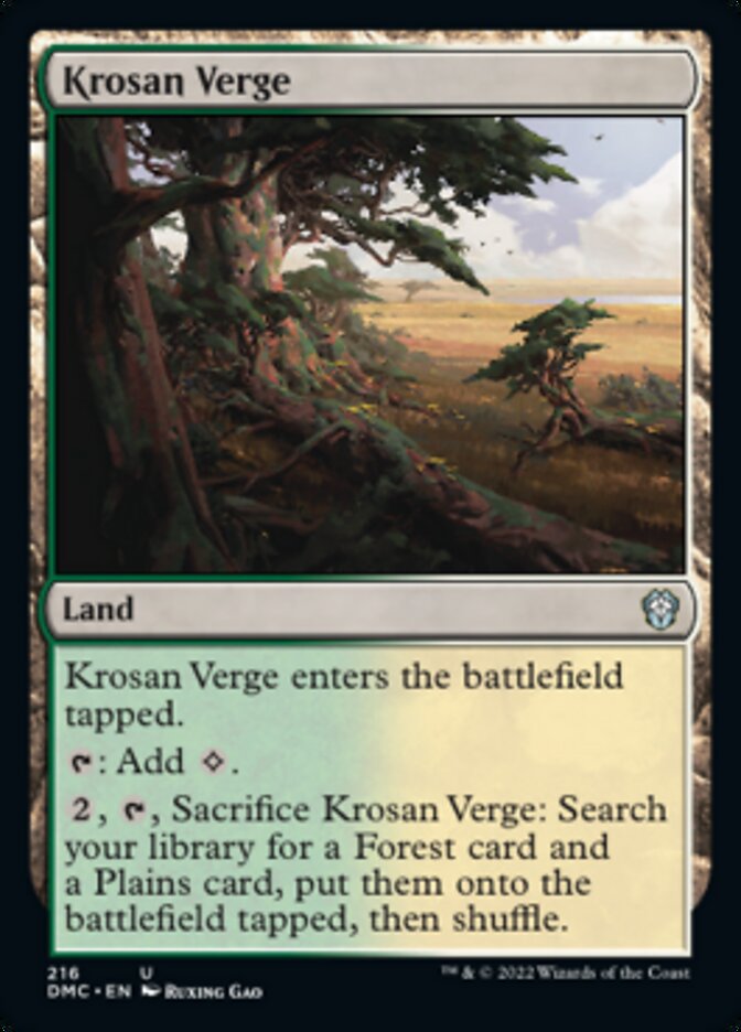 Krosan Verge [Dominaria United Commander] - Destination Retro