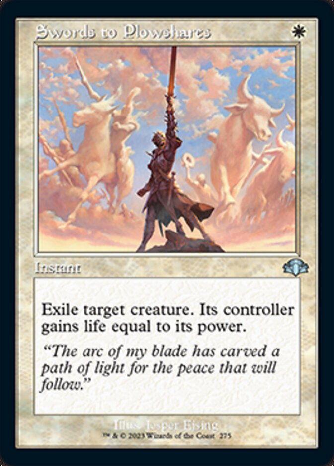 Swords to Plowshares (Retro) [Dominaria Remastered] - Destination Retro