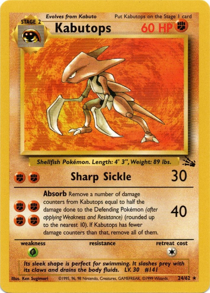 Kabutops (24/62) [Fossil Unlimited] - Destination Retro