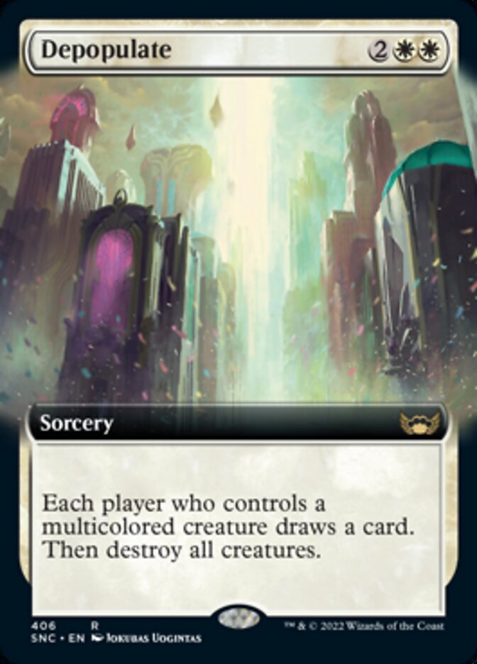Depopulate (Extended Art) [Streets of New Capenna] - Destination Retro