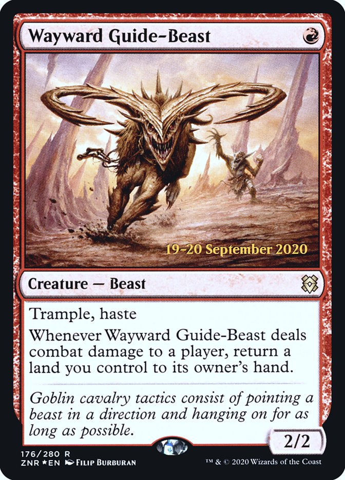 Wayward Guide-Beast  [Zendikar Rising Prerelease Promos] - Destination Retro