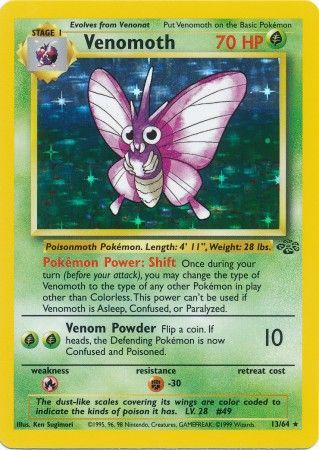 Venomoth (13/64) [Jungle Unlimited] - Destination Retro
