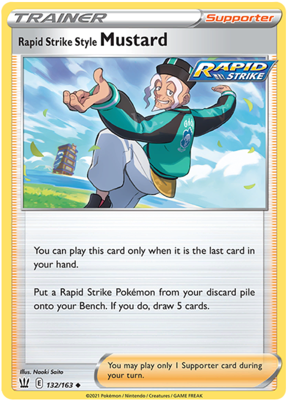 Rapid Strike Style Mustard (132/163) [Sword & Shield: Battle Styles] - Destination Retro