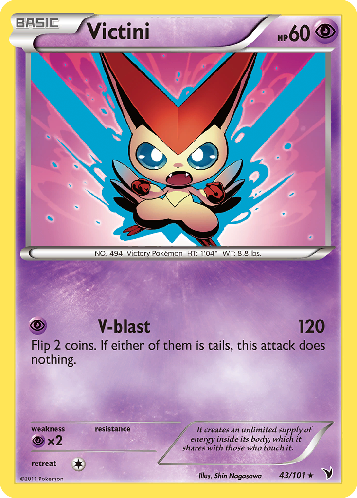 Victini (43/101) [Black & White: Noble Victories] - Destination Retro