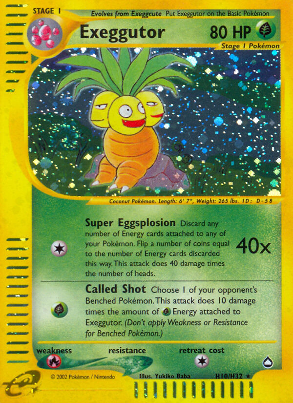 Exeggutor (H10/H32) [Aquapolis] - Destination Retro