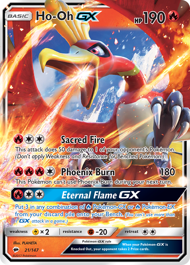 Ho-Oh GX (21/147) [Sun & Moon: Burning Shadows] - Destination Retro