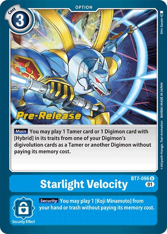 Starlight Velocity [BT7-096] [Next Adventure Pre-Release Cards] - Destination Retro