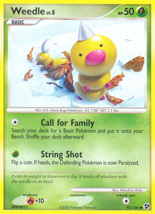 Weedle (93/106) [Diamond & Pearl: Great Encounters] - Destination Retro