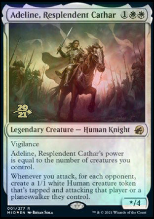 Adeline, Resplendent Cathar [Innistrad: Midnight Hunt Prerelease Promos] - Destination Retro
