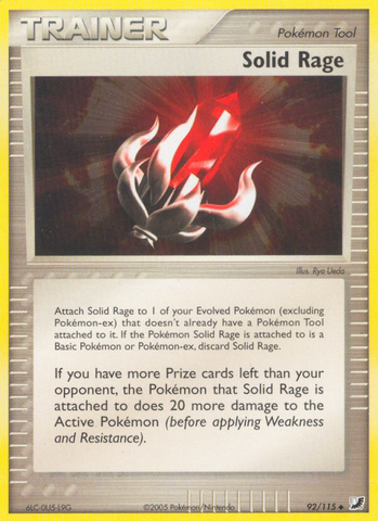 Solid Rage (92/115) [EX: Unseen Forces] - Destination Retro