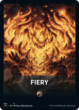 Fiery Theme Card [Jumpstart 2022 Front Cards] - Destination Retro