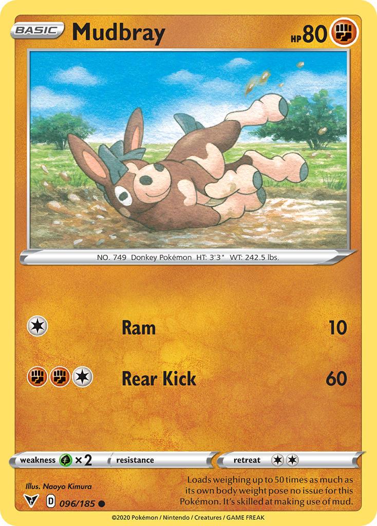 Mudbray (96) [Sword & Shield: Vivid Voltage] - Destination Retro