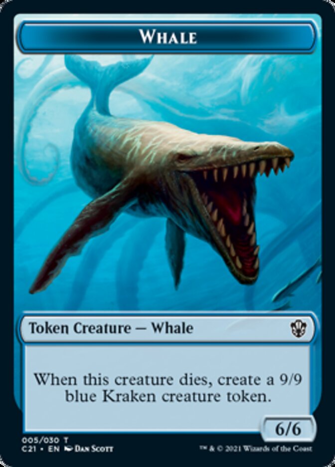 Beast (010) // Whale Token [Commander 2021 Tokens] - Destination Retro