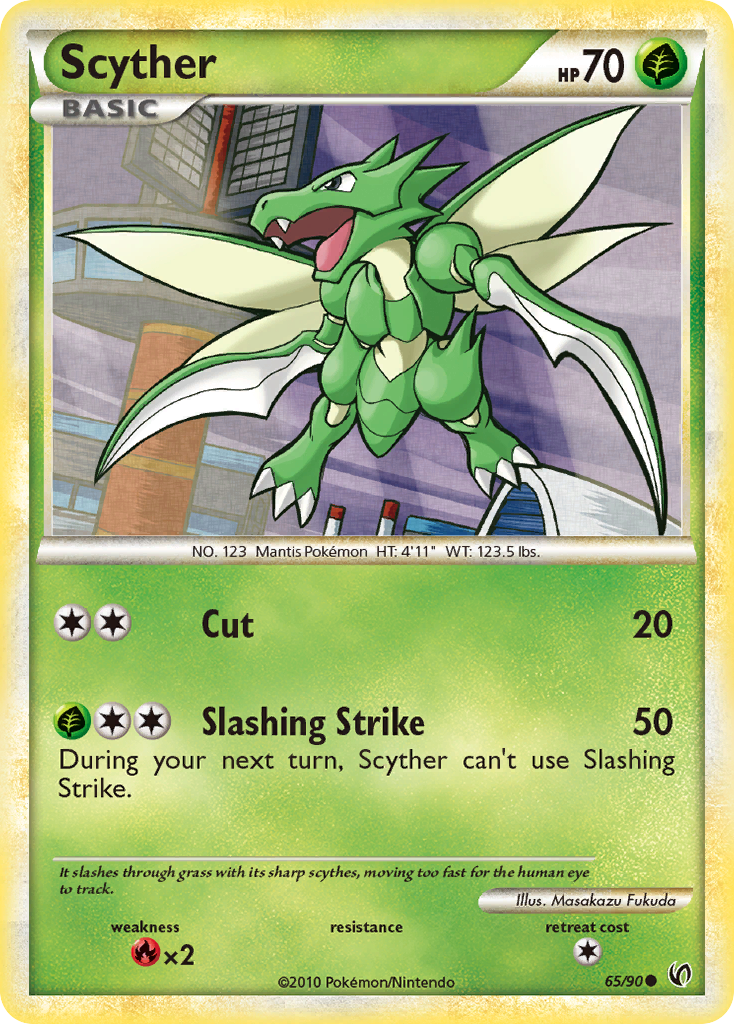 Scyther (65/90) [HeartGold & SoulSilver: Undaunted] - Destination Retro