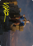 Pippin, Warden of Isengard Art Card (Gold-Stamped Signature) [The Lord of the Rings: Tales of Middle-earth Art Series] - Destination Retro