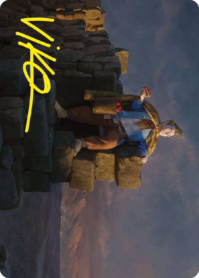 Pippin, Warden of Isengard Art Card (Gold-Stamped Signature) [The Lord of the Rings: Tales of Middle-earth Art Series] - Destination Retro