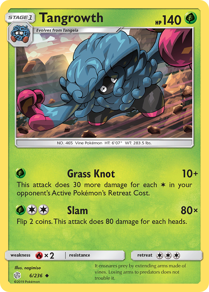 Tangrowth (6/236) [Sun & Moon: Cosmic Eclipse] - Destination Retro