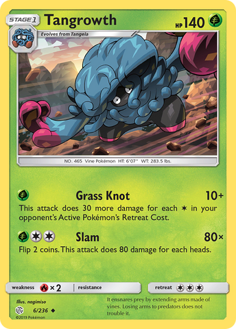 Tangrowth (6/236) [Sun & Moon: Cosmic Eclipse] - Destination Retro