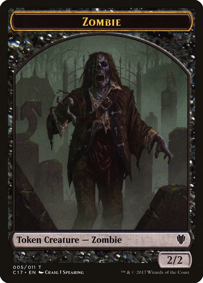 Vampire // Zombie Double-sided Token [Commander 2017 Tokens] - Destination Retro