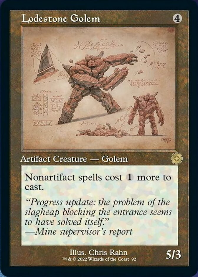 Lodestone Golem (Retro Schematic) [The Brothers' War Retro Artifacts] - Destination Retro