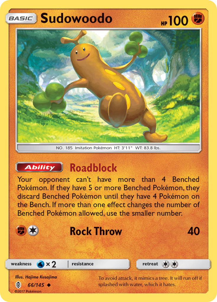 Sudowoodo (66/145) [Sun & Moon: Guardians Rising] - Destination Retro