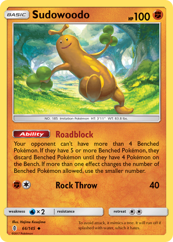 Sudowoodo (66/145) [Sun & Moon: Guardians Rising] - Destination Retro