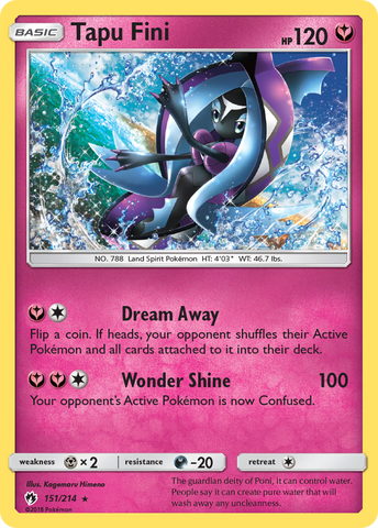Tapu Fini (151/214) [Sun & Moon: Lost Thunder] - Destination Retro