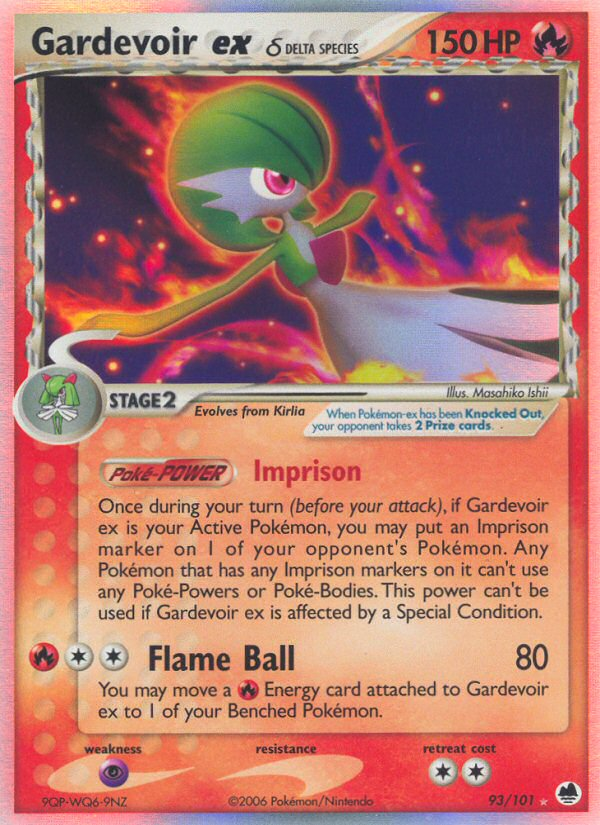 Gardevoir ex (93/101) (Delta Species) [EX: Dragon Frontiers] - Destination Retro