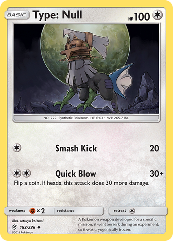 Type: Null (183/236) [Sun & Moon: Unified Minds] - Destination Retro