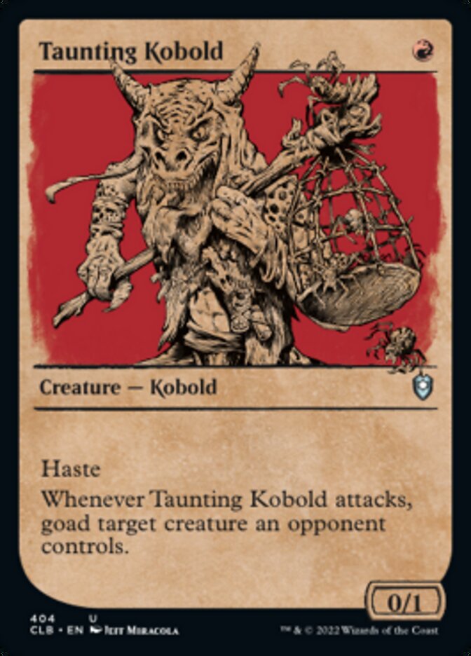 Taunting Kobold (Showcase) [Commander Legends: Battle for Baldur's Gate] - Destination Retro