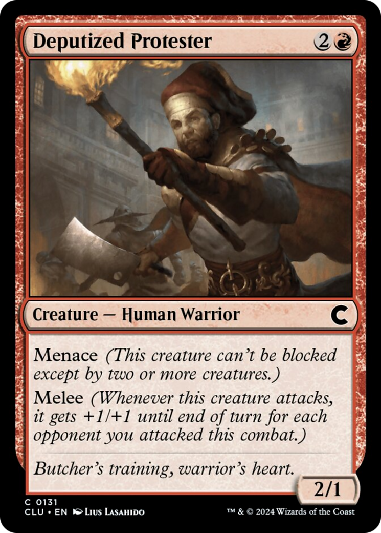 Deputized Protester [Ravnica: Clue Edition] - Destination Retro