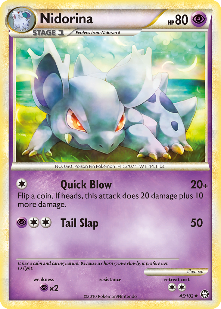 Nidorina (45/102) [HeartGold & SoulSilver: Triumphant] - Destination Retro