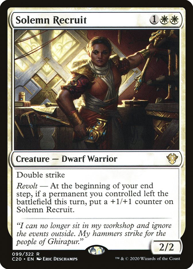 Solemn Recruit [Commander 2020] - Destination Retro