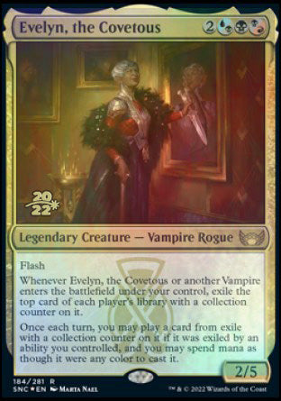 Evelyn, the Covetous [Streets of New Capenna Prerelease Promos] - Destination Retro