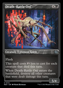 Death-Rattle Oni (Foil Etched) [March of the Machine: The Aftermath] - Destination Retro
