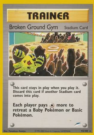 Broken Ground Gym (92/105) [Neo Destiny Unlimited] - Destination Retro