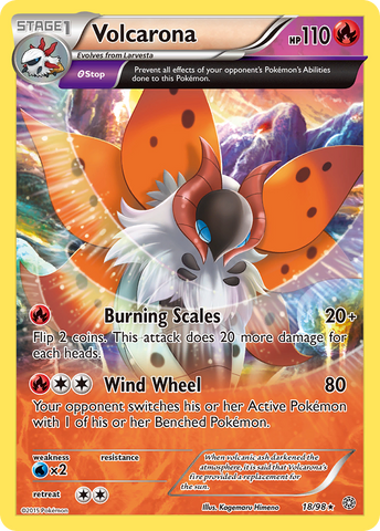 Volcarona (18/98) [XY: Ancient Origins] - Destination Retro