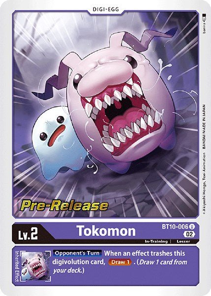 Tokomon [BT10-006] [Xros Encounter Pre-Release Cards] - Destination Retro