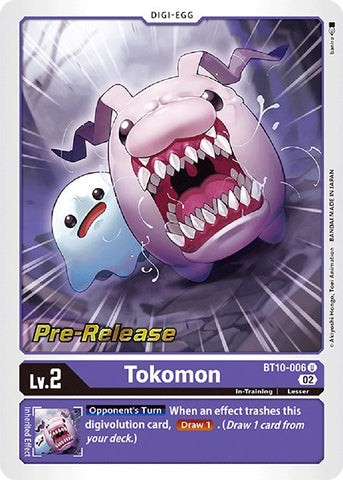 Tokomon [BT10-006] [Xros Encounter Pre-Release Cards] - Destination Retro