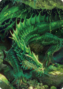 Lurking Green Dragon Art Card [Commander Legends: Battle for Baldur's Gate Art Series] - Destination Retro